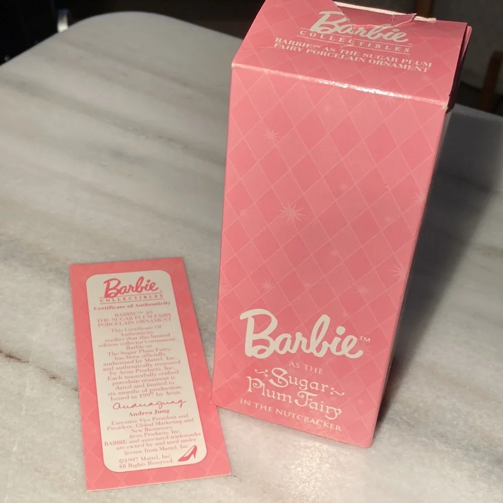 Barbie Sugar Plum Fairy Porcelain Ornament, 1997 - Picture 5 of 7